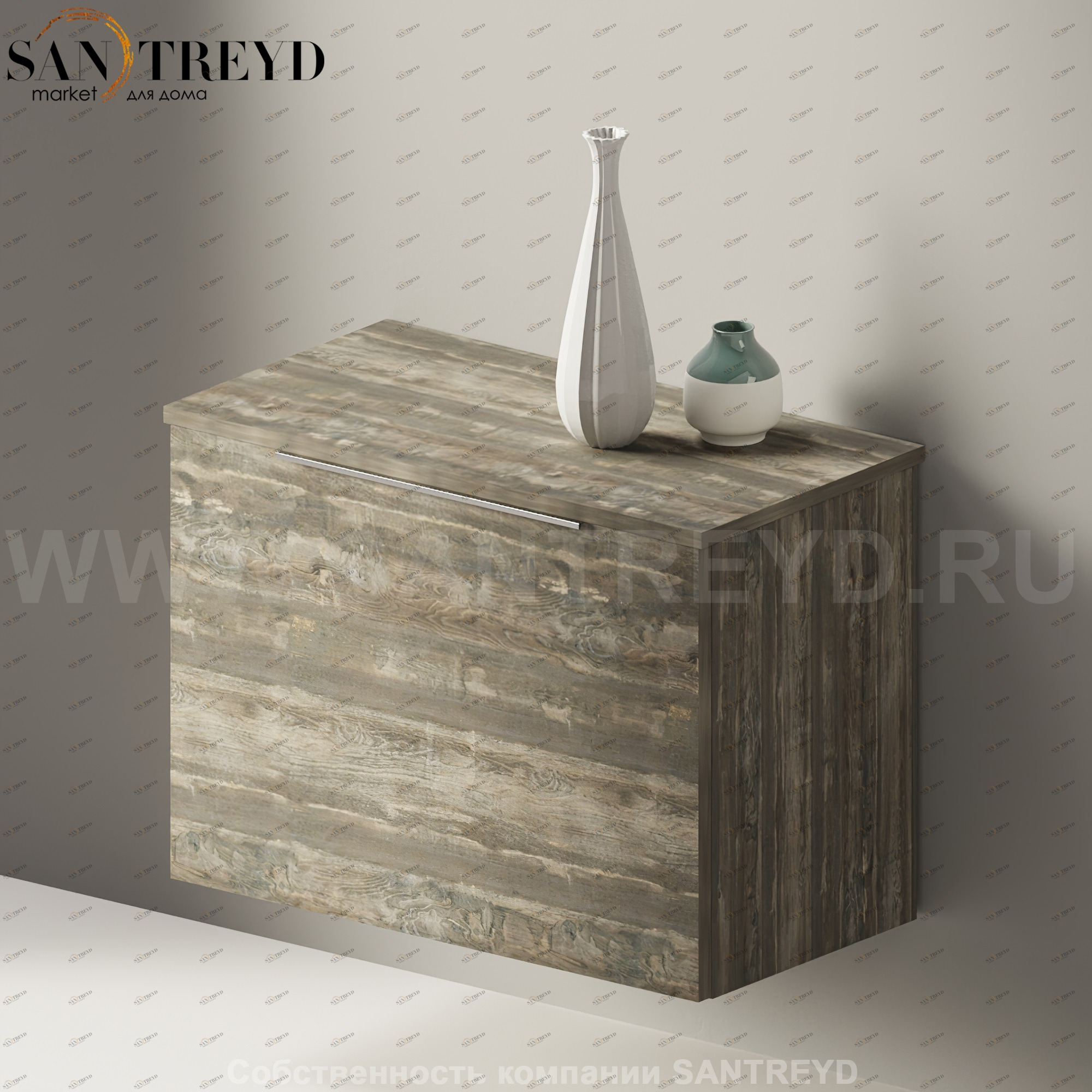 Flaminia BOX Настенная тумба 70 см с 1 ящиком BX422.WE Ceramica Flaminia BX422WE