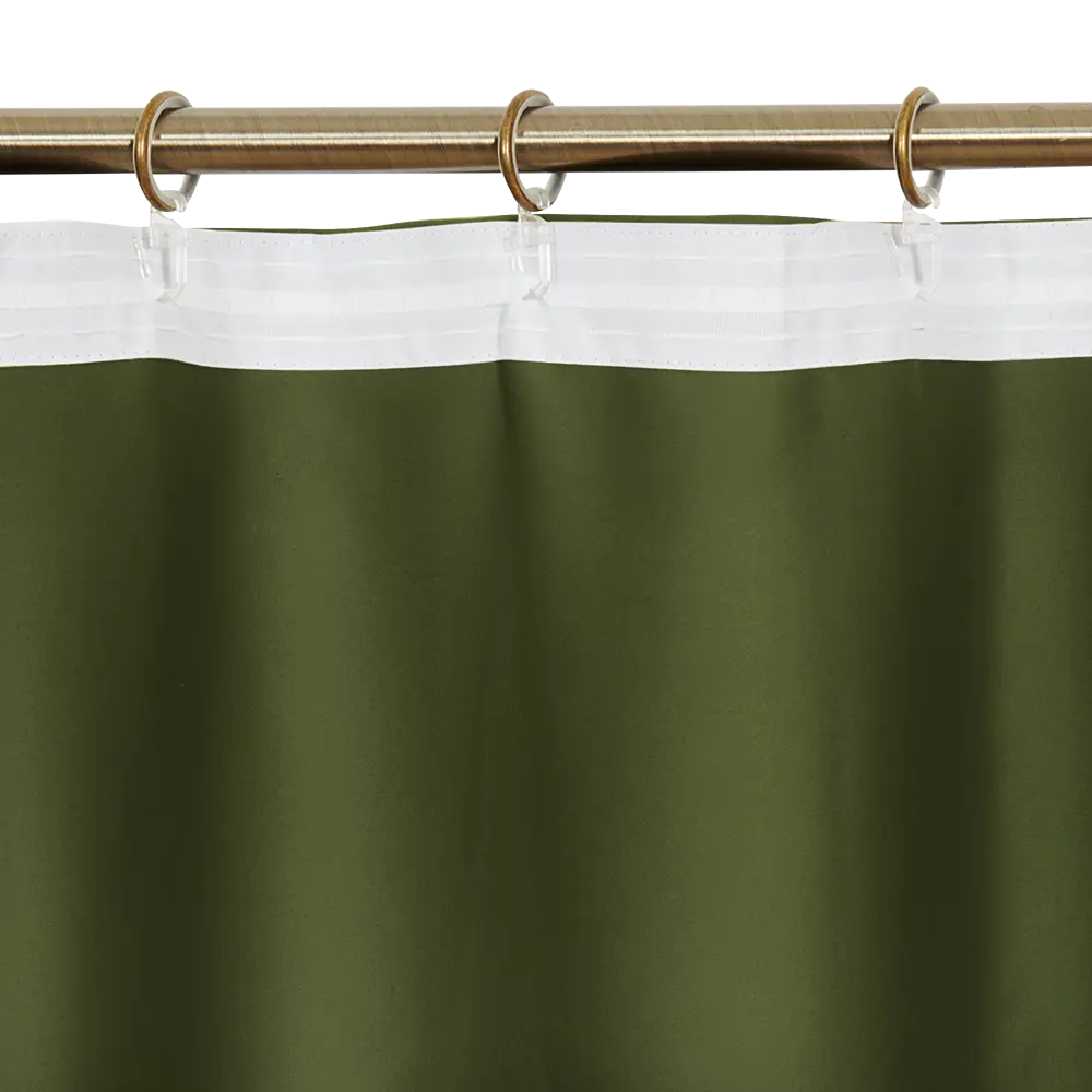 Штора на ленте блэкаут Ален 140x270 см цвет хаки ТОРГОВЫЙ ДОМ ТЕКСТИЛЬ STLM-2019544 - Вид №4