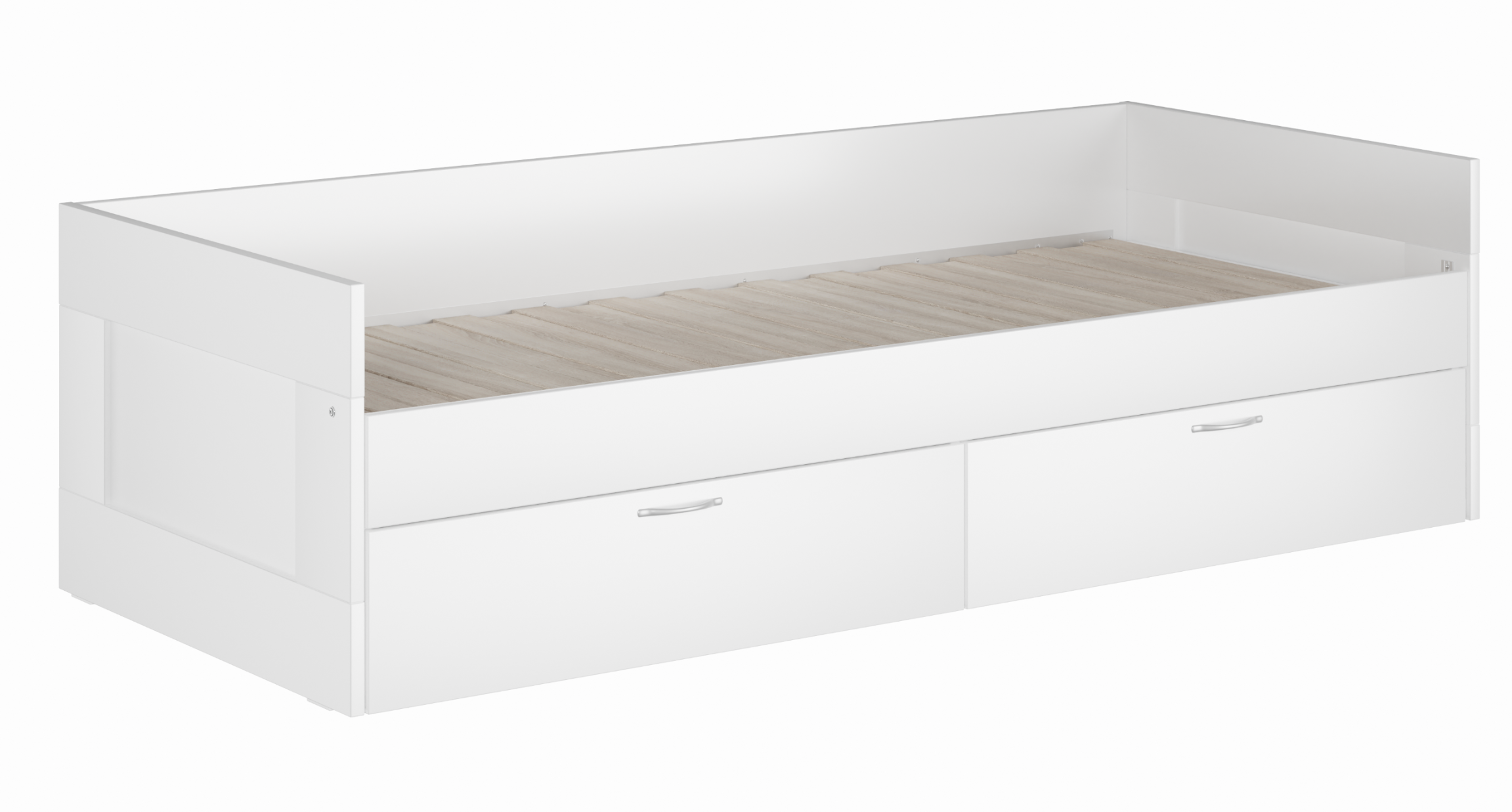 90982265 Кровать Сириус 87x57.5x204.4 см цвет белый STLM-0430229 ШВЕДСКИЙ СТАНДАРТ