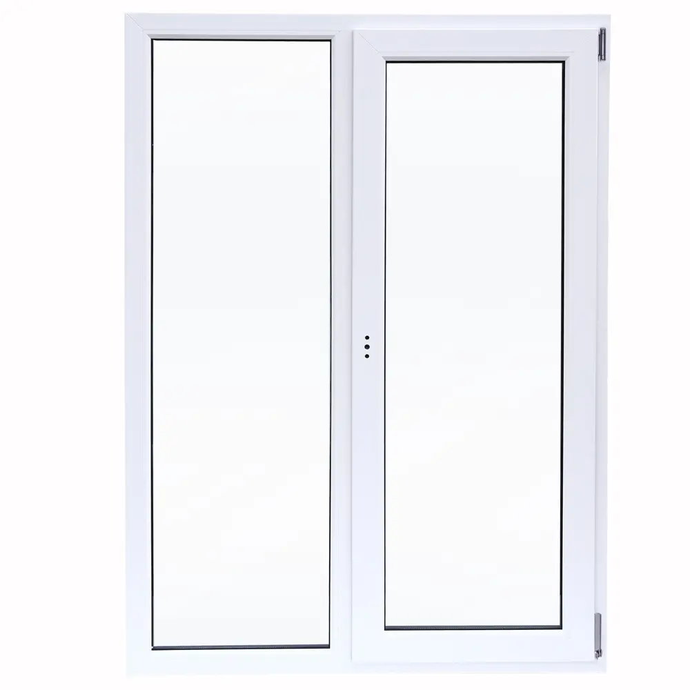 VEKA Двустворчатое пластиковое окно 1410×1160 мм с двухкамерным стеклопакетом 83117320 STLM-0039124 - Вид №1