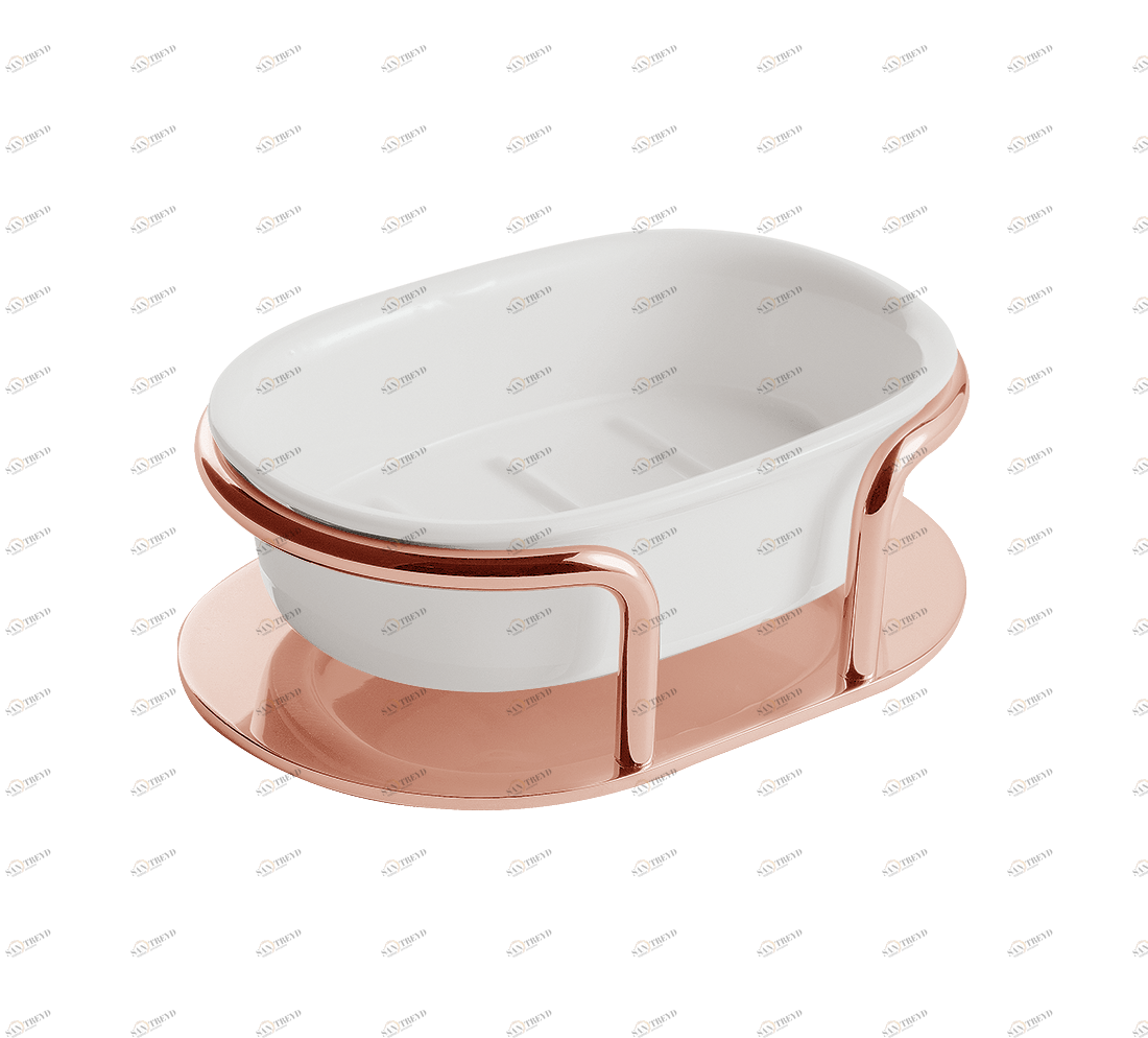 Gentry Home Керамический держатель стакана St James Розовое золото GH100465 