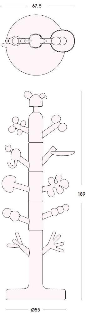 Magis Вешалка из полиэтилена для детской sun-id-1379057 - Вид №1