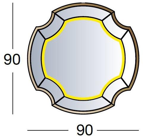 Longhi Настенное зеркало со встроенной подсветкой Loveluxe 2018 – illusion collection Y 388 - Вид №4