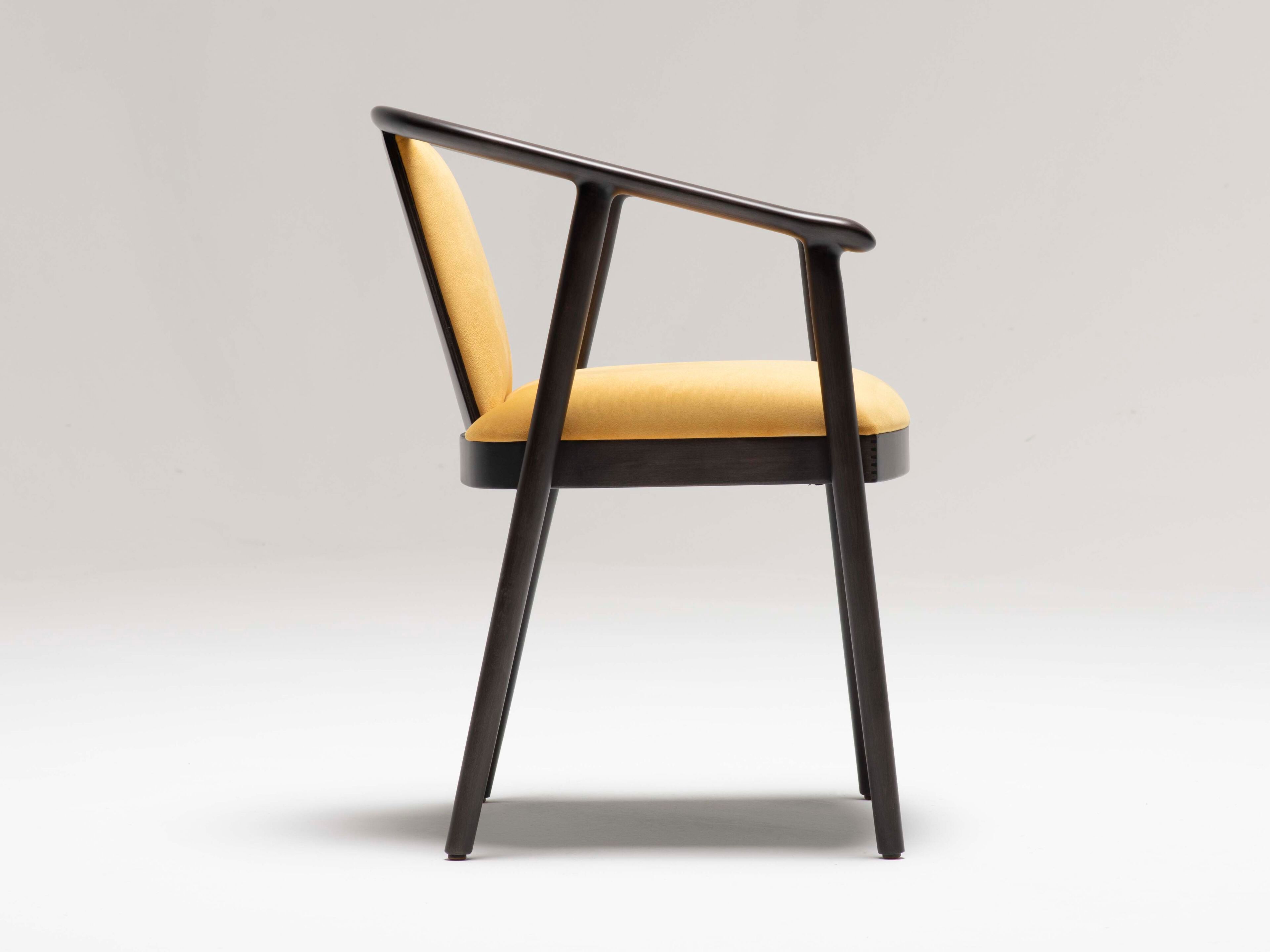 Стул из кожи и ясеня с подлокотниками Papell Design гостиница ARCH-00077504 - Вид №7