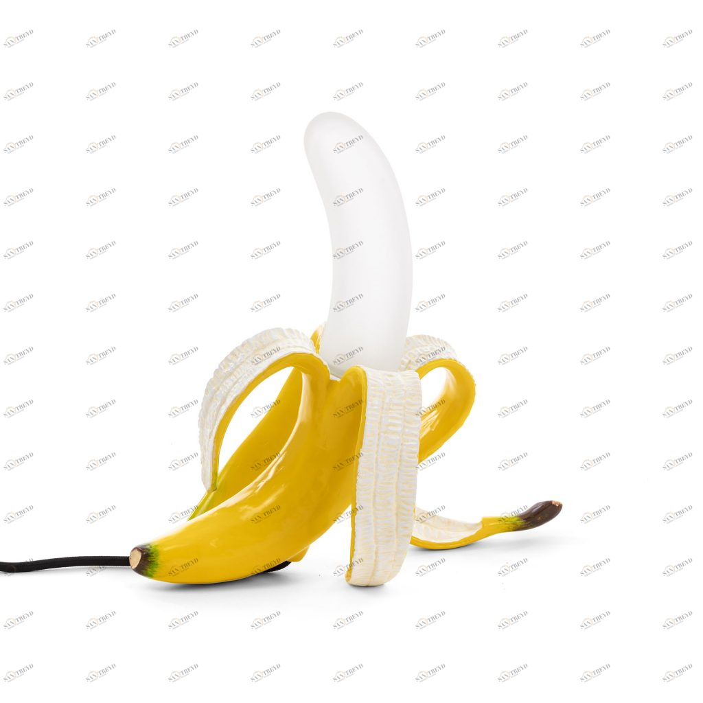 Настольная лампа 26х30 см желтая Banana Yellow Louie 13072 SELETTI НЕОБЫЧНЫЕ 00-3882475 Желтый 