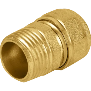 Прямой соединитель AQUABEAM 16 мм × 1/2" для труб PEX и металлопластика 82275216