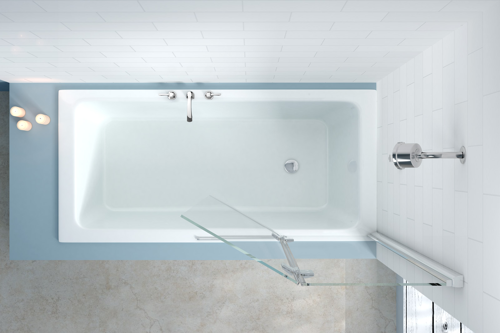 MB7L Душевое ограждения на борт вынны MERLYN Ирландия  - Вид №1