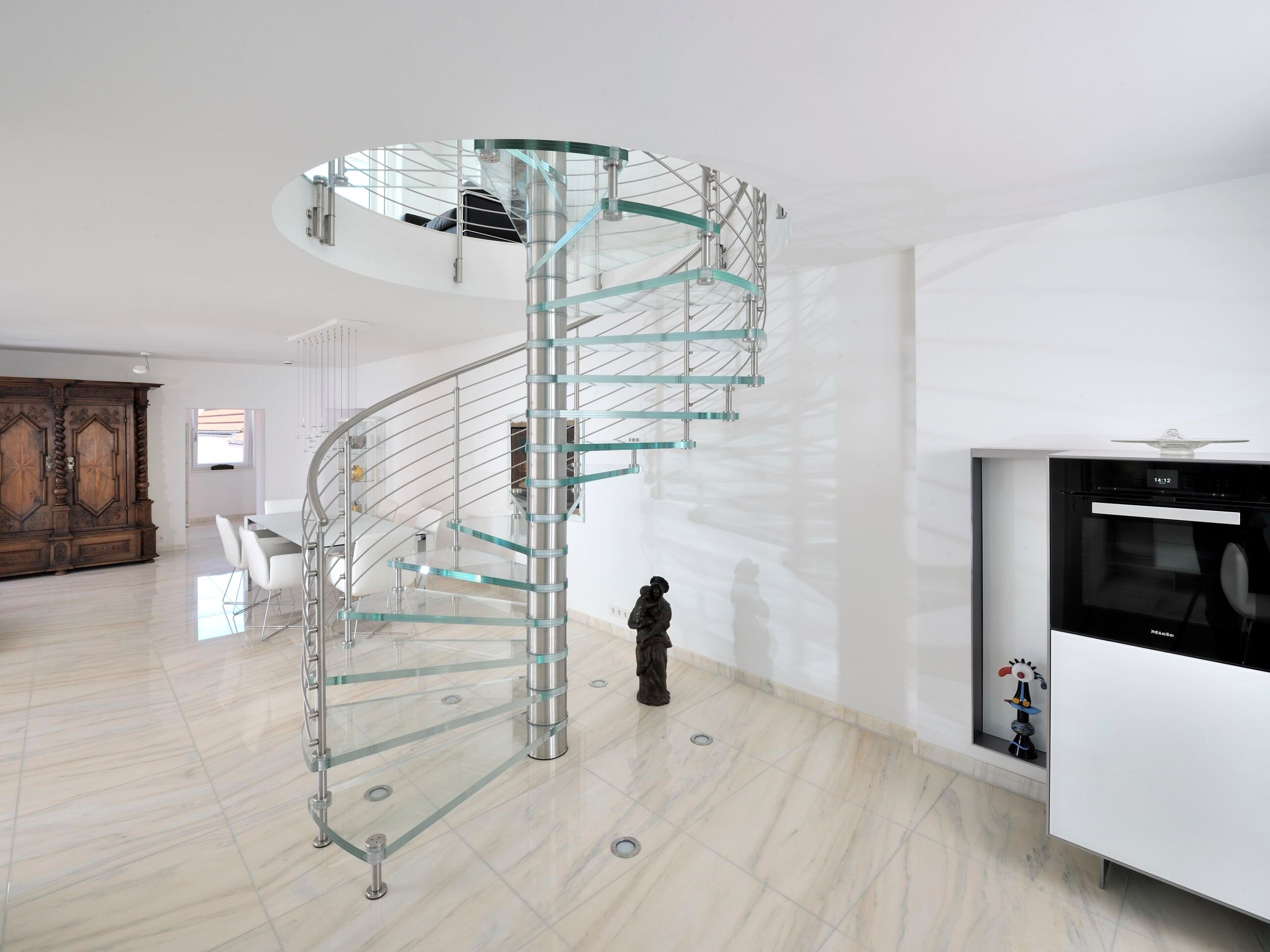 Винтовая лестница из стали и стекла Siller Treppen SCIRIA CLARITY ARCH-00046841