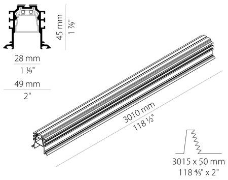 PANZERI Линейный световой профиль для светодиодных модулей Bronx sun-id-1480182 - Вид №5