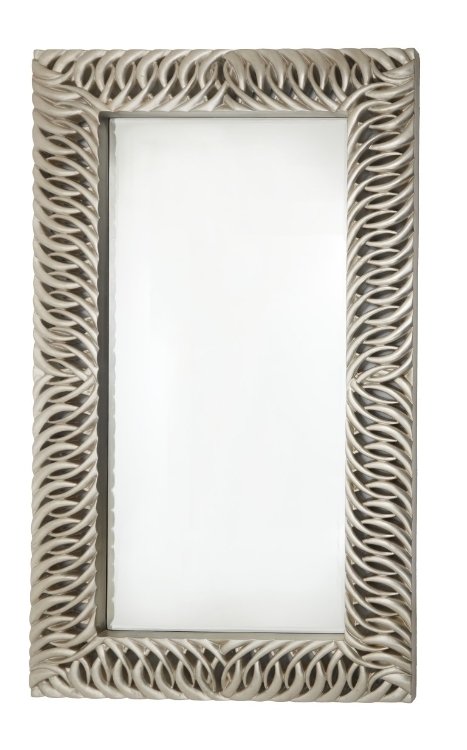 Зеркало прямоугольное настенное серебро Louen PUSHA ДИЗАЙНЕРСКИЕ 062654 Серебро  - Вид №1