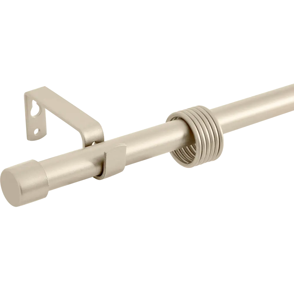 Карниз однорядный раздвижной d19/16 мм заглушка 160-320 см цвет сталь ORBIS STLM-2166553