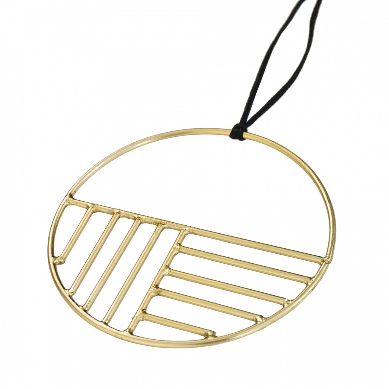 Украшение подвесное металлическое круглое 10 см Xanthe от La Forma, 2 штуки LA FORMA XANTHE 343374 Золотой  - Вид №1