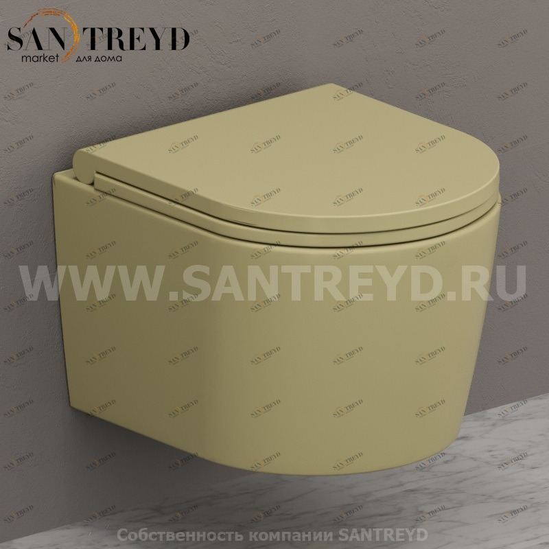 FOS06SE Подвесной унитаз настенный Желтый Ceramica Globo FORTY3 Италия