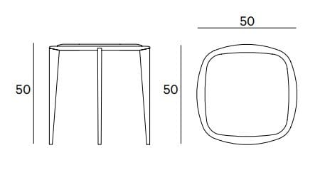 Квадратный журнальный столик из натурального камня Henge BIG BANG ARCH-00029748 - Вид №5
