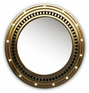 Porustudio Латунное зеркало со встроенной подсветкой