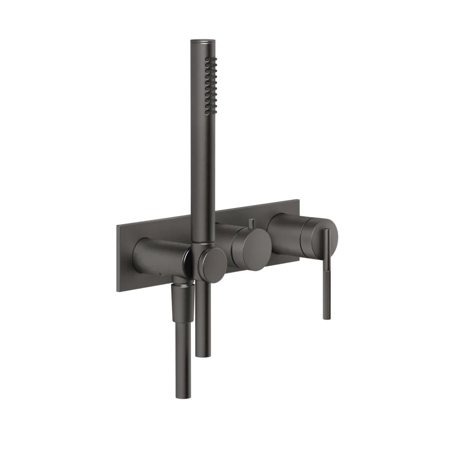 Смеситель для душа 63543 707 Gessi Ingranaggio ЧЕРНЫЙ МЕТАЛЛ BR. PVD 63543707