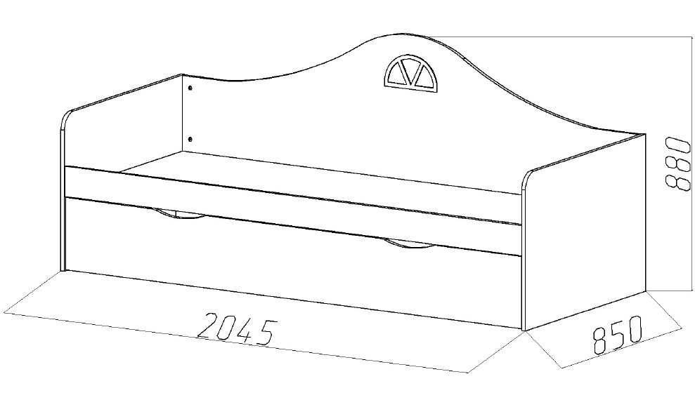 Подростковый диван-кровать с дополнительным спальным местом "Амстердам" МАНДАРИН АМСТЕРДАМ 179542 Красный Santreyd  - Вид №4