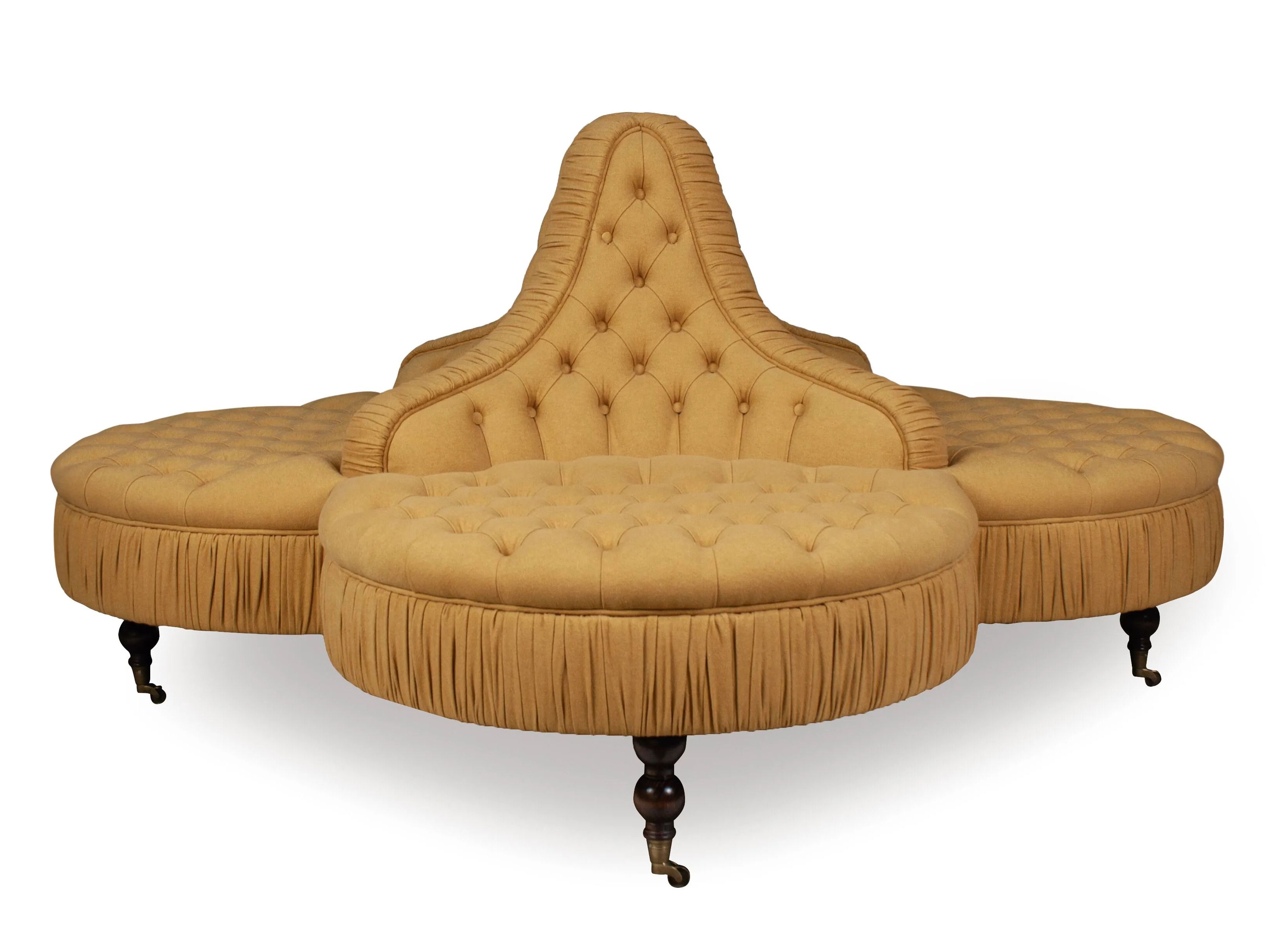 Капитонный диван с подголовником на 4 места CREARTE COLLECTIONS LAB VICTORIAN CONVERSATIONS ARCH-00134188 - Вид №1