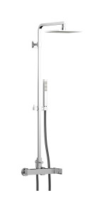 Душевая колонна со смесителем, квадратным верхним душем и лейкой WE ARE IB ma126cc Chrome Indoor Shower