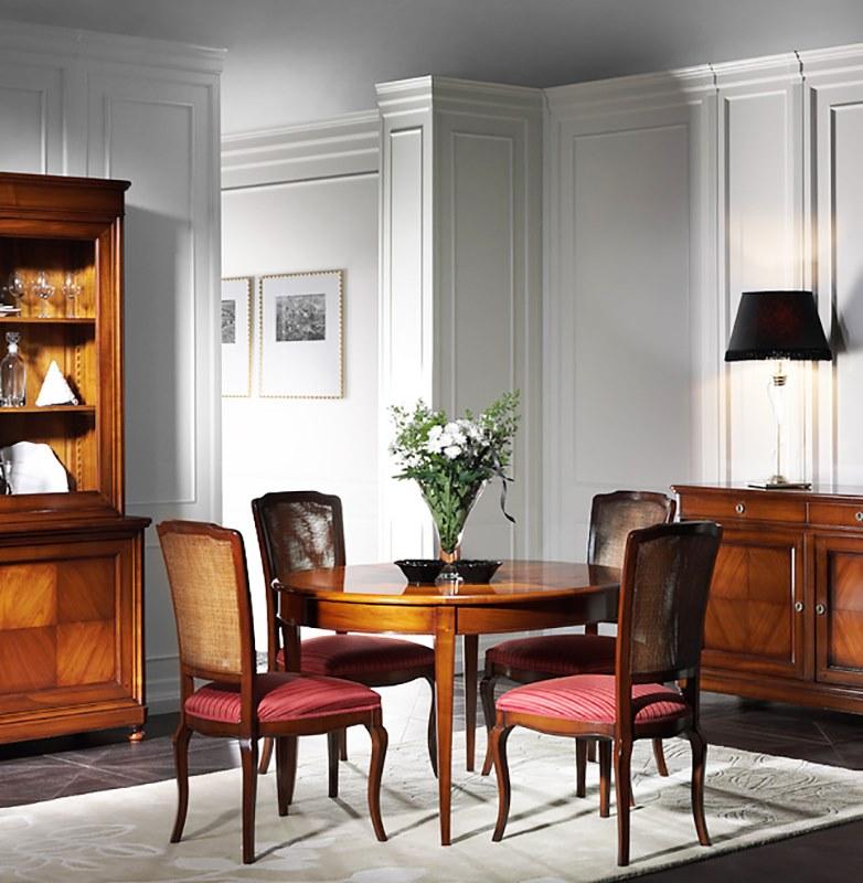 Prestige Стол овальный раздвижной в вишне Capricci Cvf003s - Вид №1