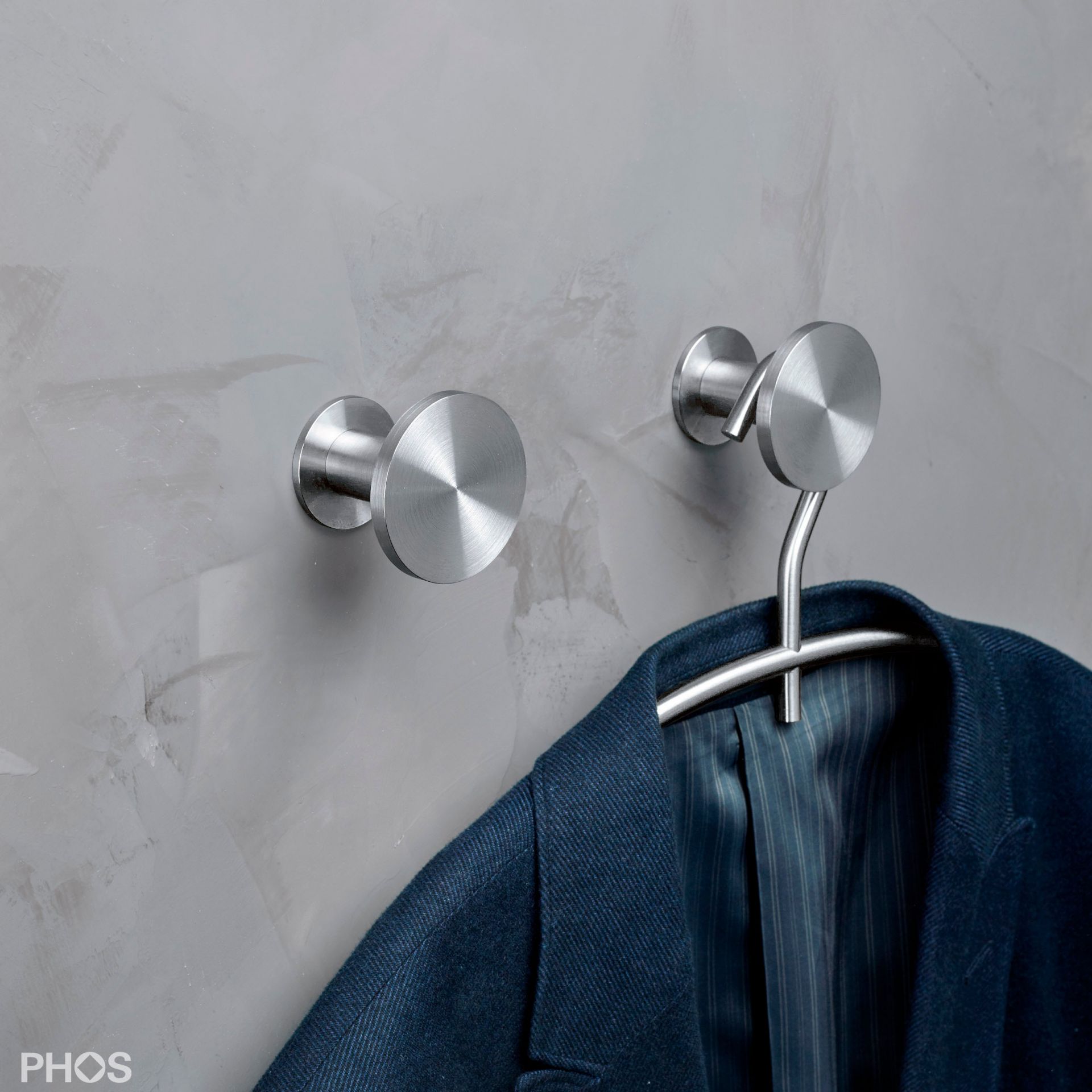 HA3-R40S55 Крючок настенный, ø20 мм, длина 4,9 см PHOS  - Вид №2