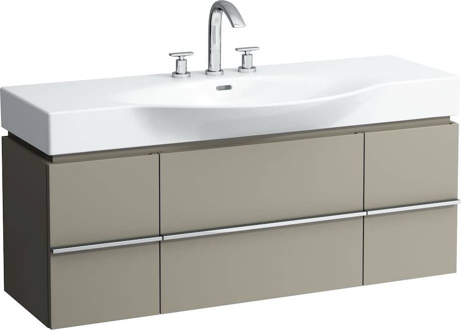 H4013020755481 Шкафчик под раковину, для раковин 811704, 812704, 2 выдвижных ящика с 2 дверцами, 2 стеклянные полки LAUFEN PRO - Вид №32