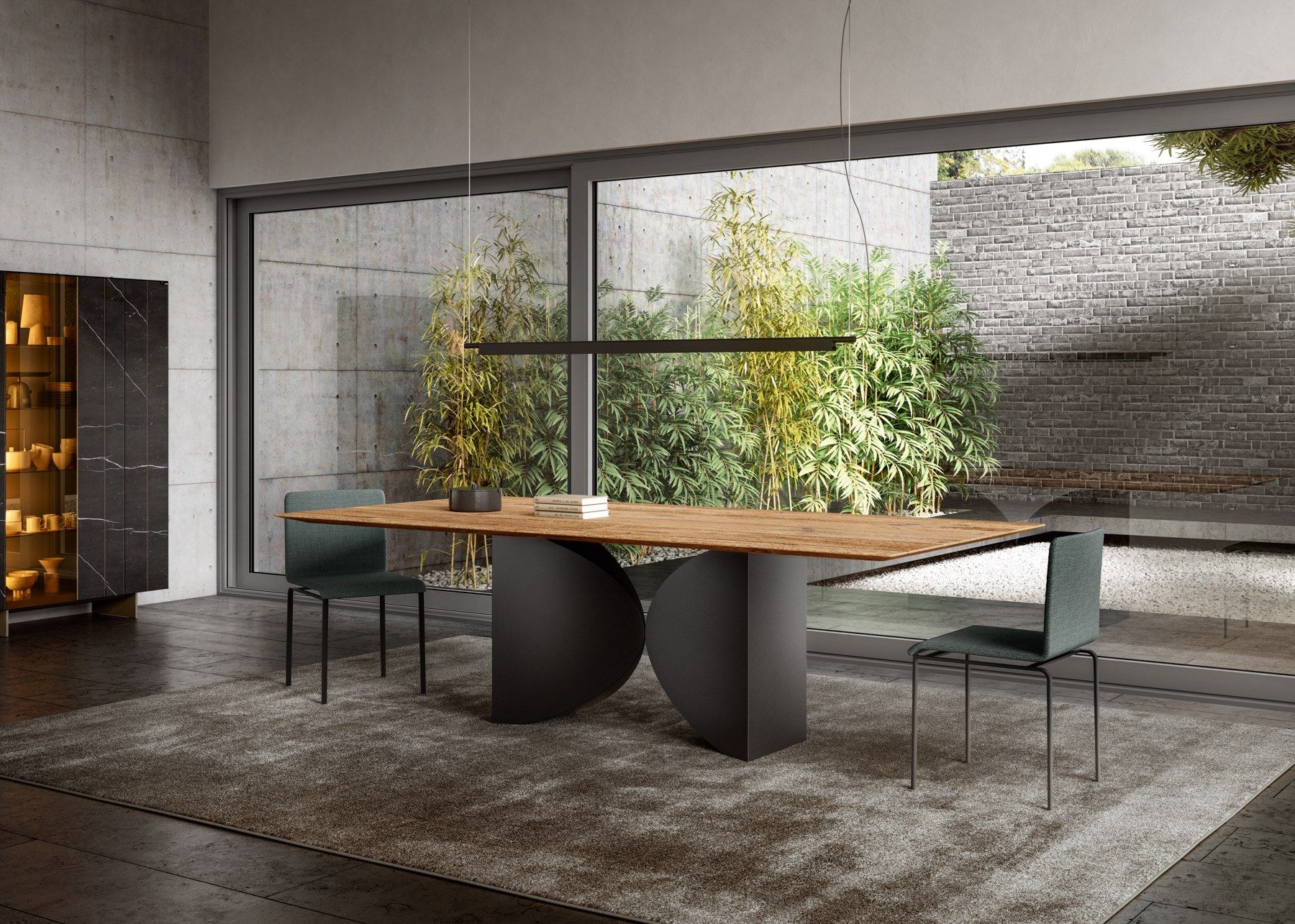 Деревянный прямоугольный стол Lago MEET - 2430W ARCH-00008009