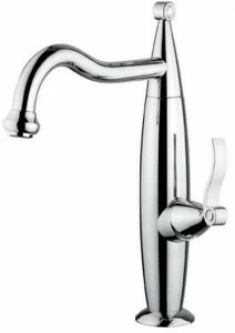 EMMEVI RUBINETTERIE Смеситель для кухни на одно отверстие из хромированной латуни Abel