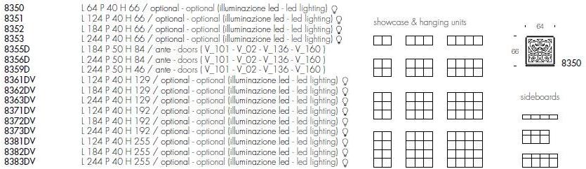Tonin Casa Комод из дерева и стекла Paris sun-id-1479675 - Вид №5