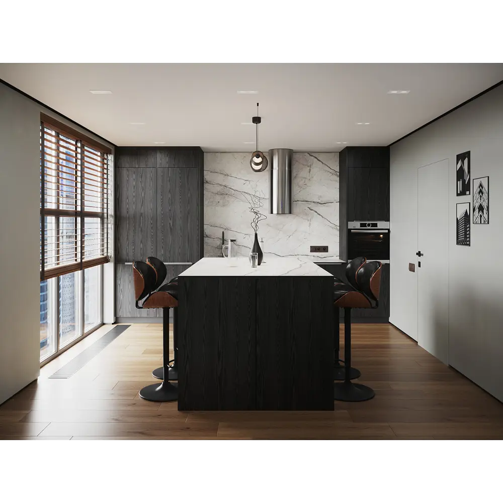 Фасад выдвижного ящика Konsensa Канск 40×13 см черный полуматовый 89423344 STLM-1573179 - Вид №5