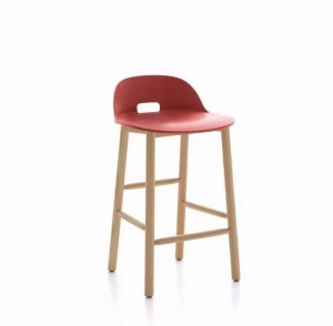 Emeco Высокий табурет с подставкой для ног Alfi