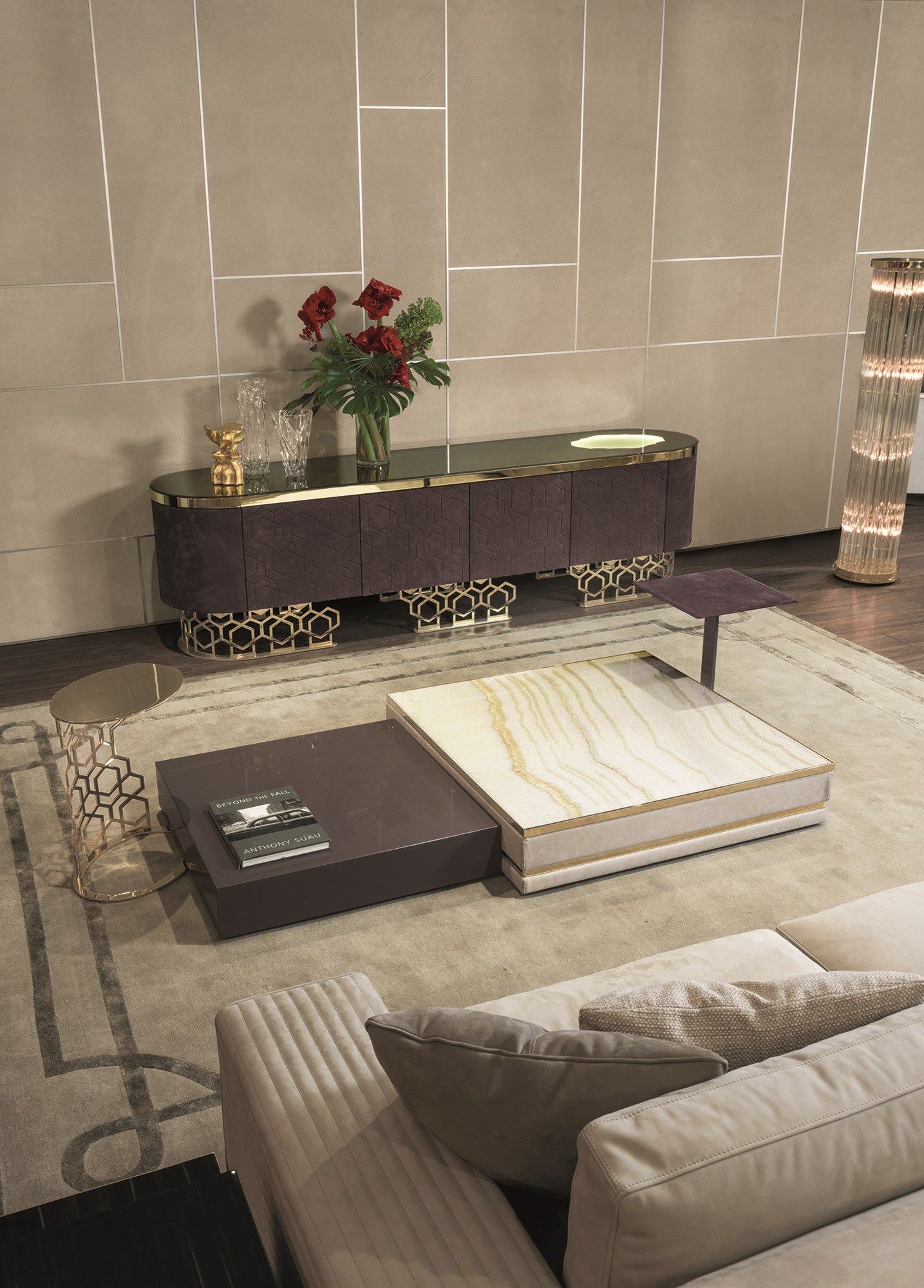 Кожаный угловой диван Longhi Loveluxe 2017-Essence collection ARCH-00002855 - Вид №2