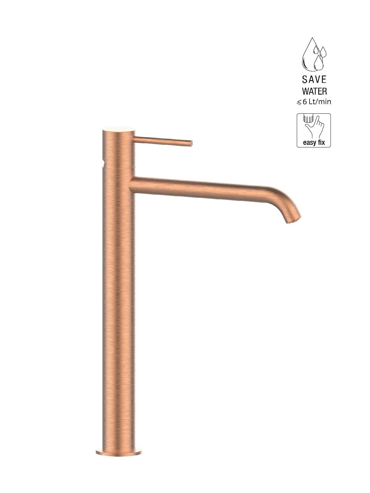 Однорычажный смеситель для раковины с высоким верхом Rubinetterie Frattini Pepe XL ARCH-00048045 - Вид №15