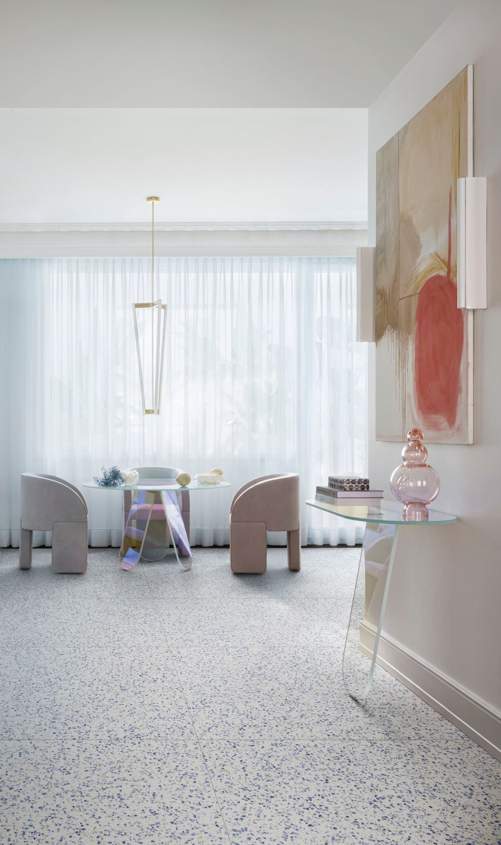 Настил / напольное покрытие из керамогранита с эффектом Венецианского терраццо MARAZZI фрагмент ARCH-00083988 - Вид №3