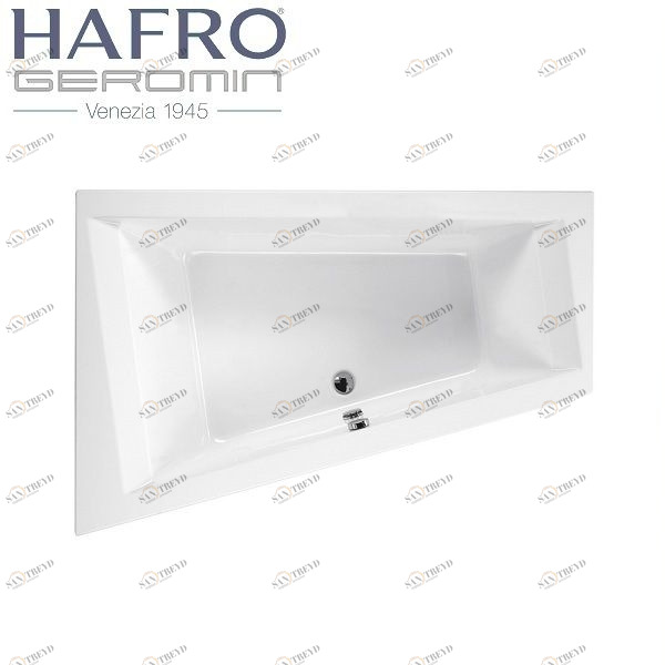 Ванна встраиваемая ассиметричная Era Plus 180 см с системой MICROSILK 2ERA5D9 Gruppo Geromin