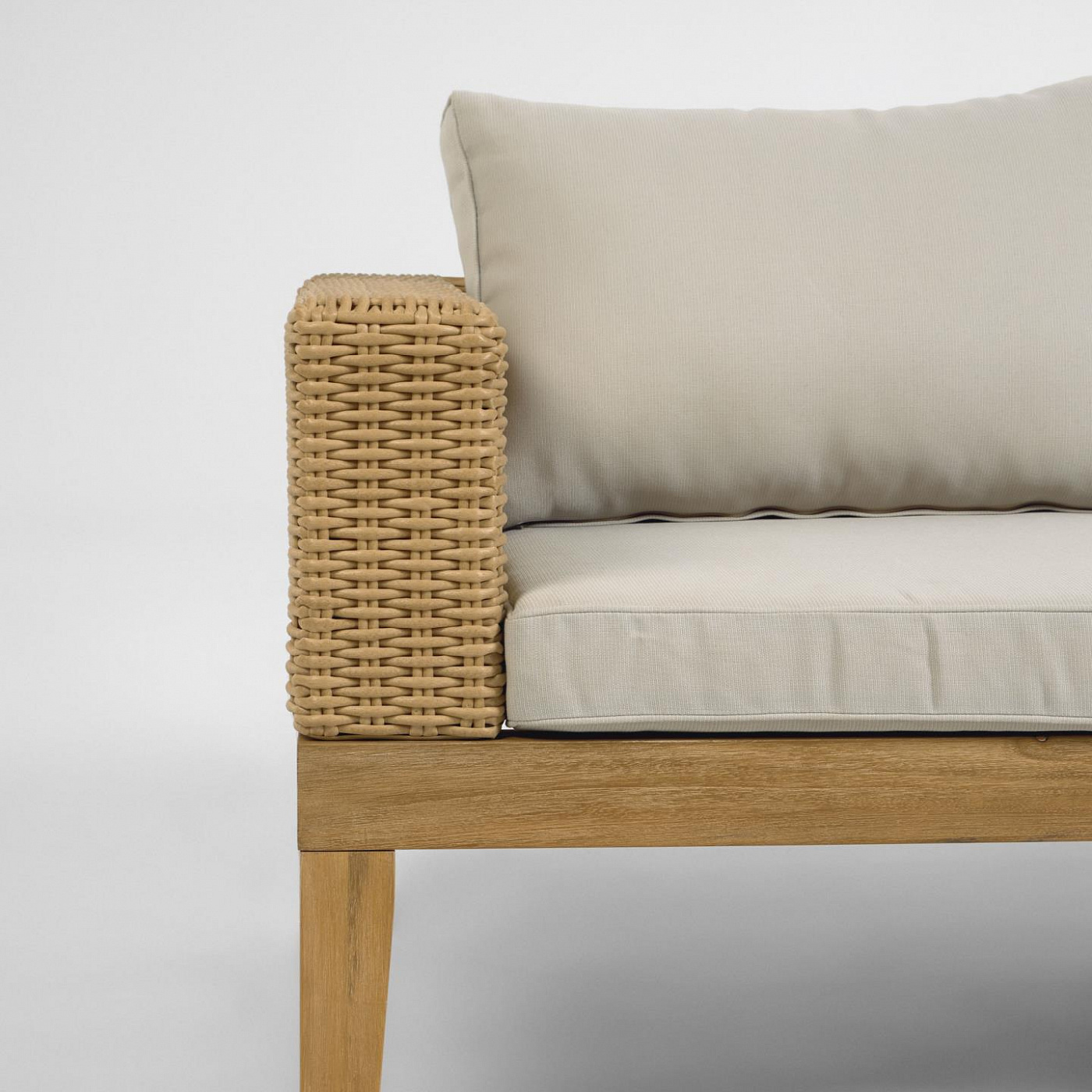 097573 Диван Giana из массива акации и ротанга 193 см La Forma GIANA  - Вид №2