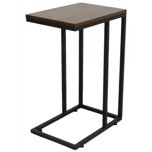 Столик журнальный приставной 45x30x65 см цвет черный дуб