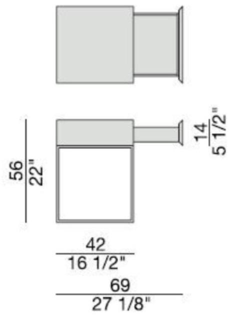 Porada Журнальный столик из орехового дерева / прикроватный столик Iron sun-id-1352027 - Вид №3