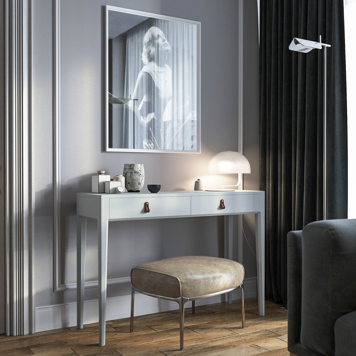 Туалетный столик с ящиками красный, коричневый Case THE IDEA  210506 Красный  - Вид №3