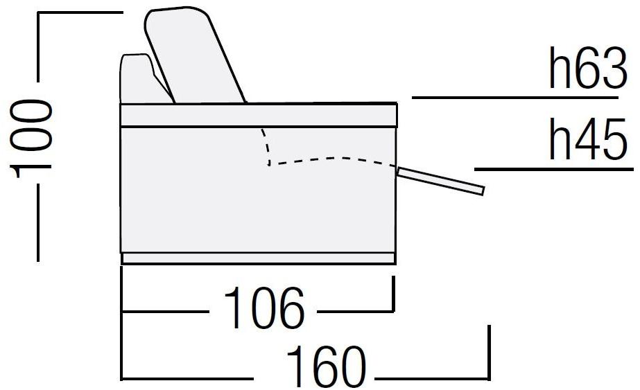 Egoitaliano Диван Relax с шезлонгом sun-id-1363871 - Вид №1