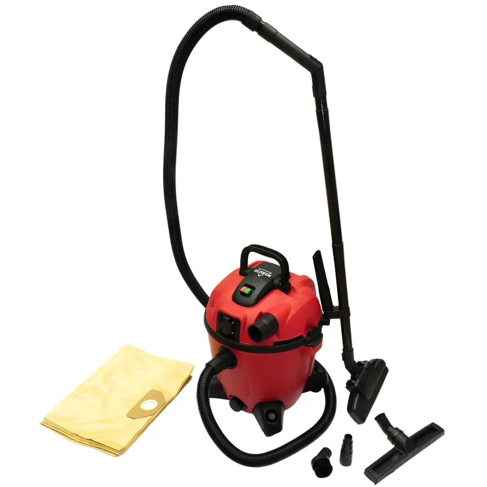 Пылесос строительный Elitech ПС 1235А, 1200 Вт, 35 л STLM-2126441 - Вид №1