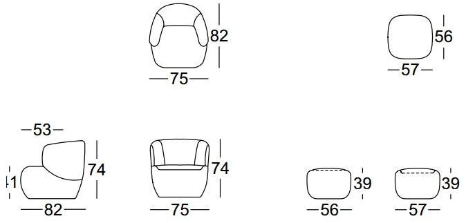 Rolf Benz Кожаное кресло с подлокотниками sun-id-1458144 - Вид №2