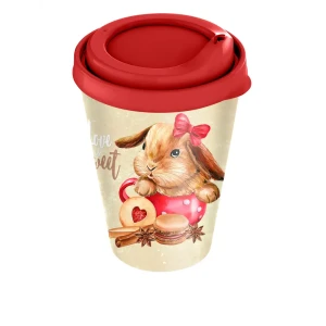 Стакан с крышкой 420 мл пластик