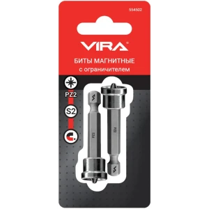 Бита магнитная Vira PH2 для шуруповерта с надежным захватом 89383366