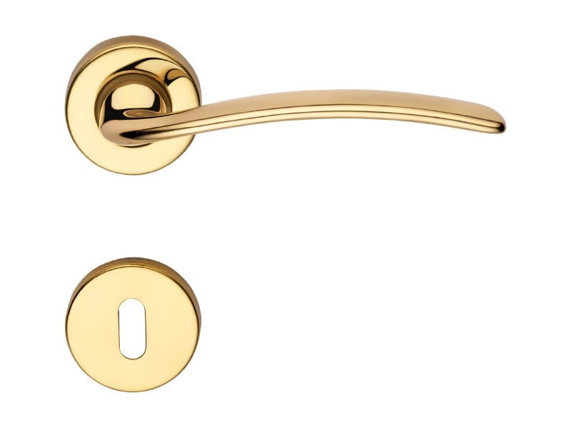 Классическая латунная ручка на розетке с насадкой LINEA CALI' перо ARCH-00078891