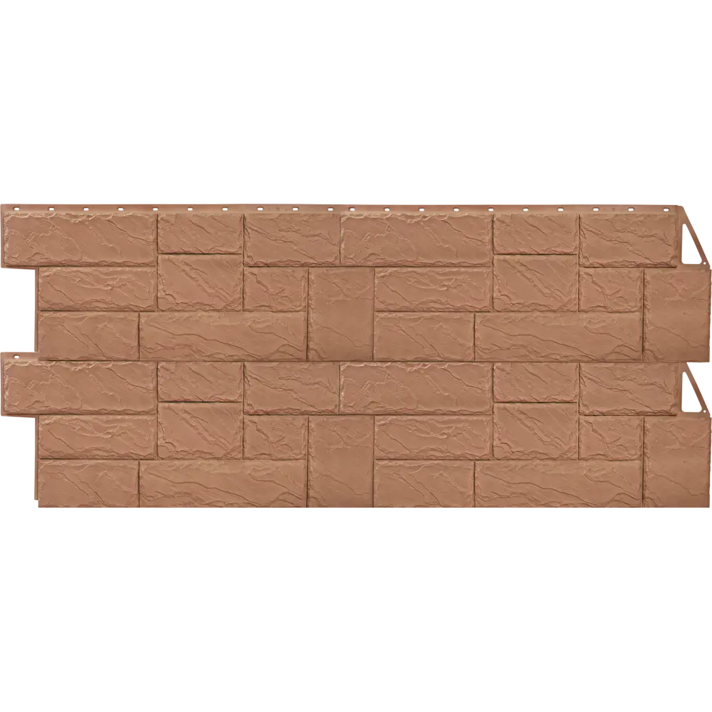 Фасадная панель FineBer Камень крупный в терракотовом оттенке 14380243 STLM-0004812 - Вид №1