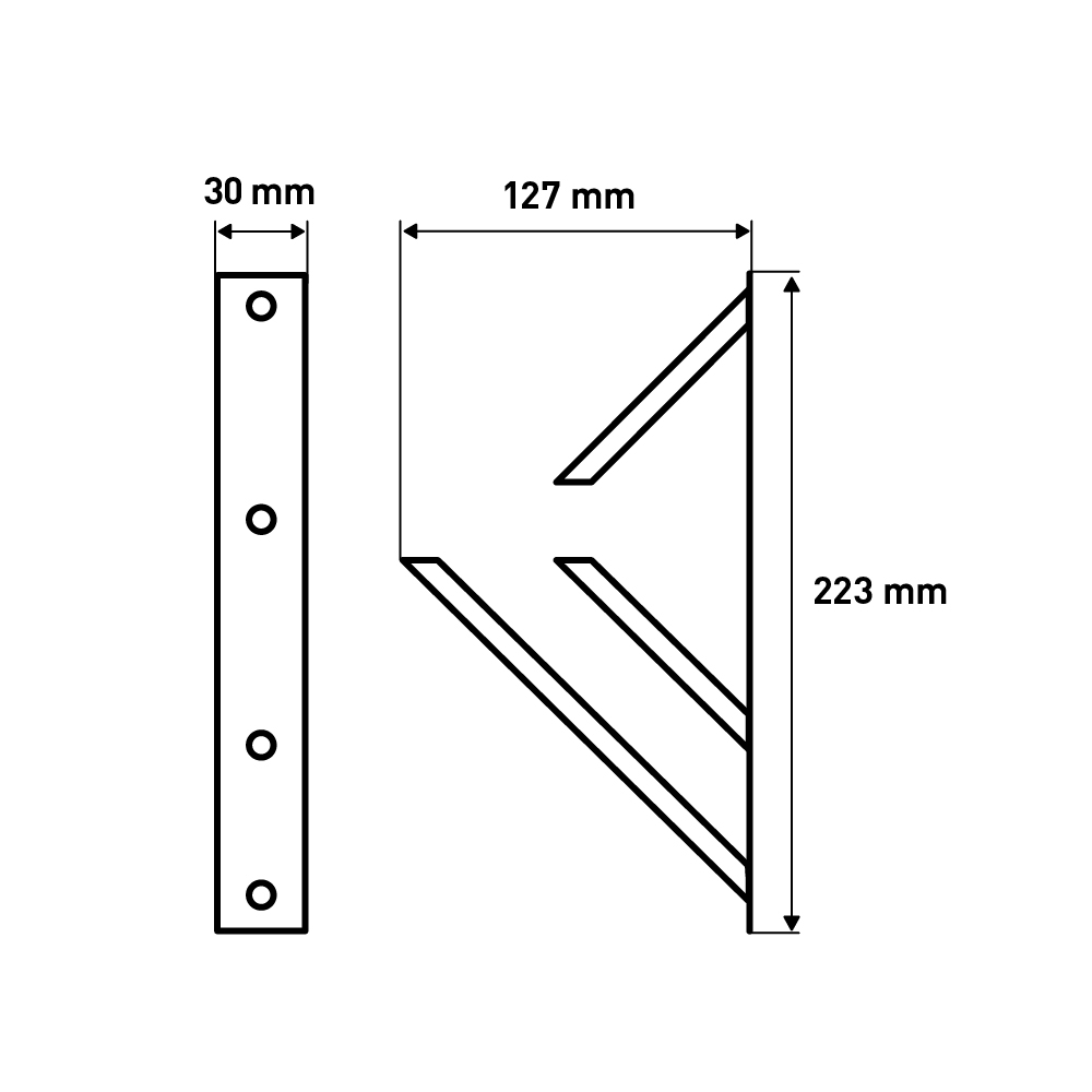 Кронштейн  Венеция, 127x223 мм, золото LJPS0110 Public Steel Россия  - Вид №5