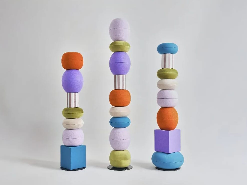 Звукопоглощающая отдельно стоящая офисная перегородка Slalom IDOL ARCH-00052595