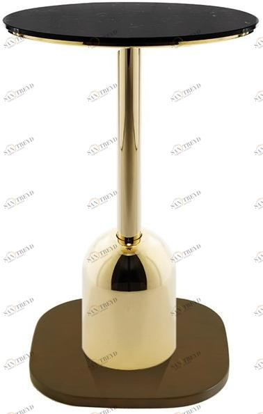 Vela Arredamenti Круглый журнальный столик из дерева и железа Thypa sun-id-1447193