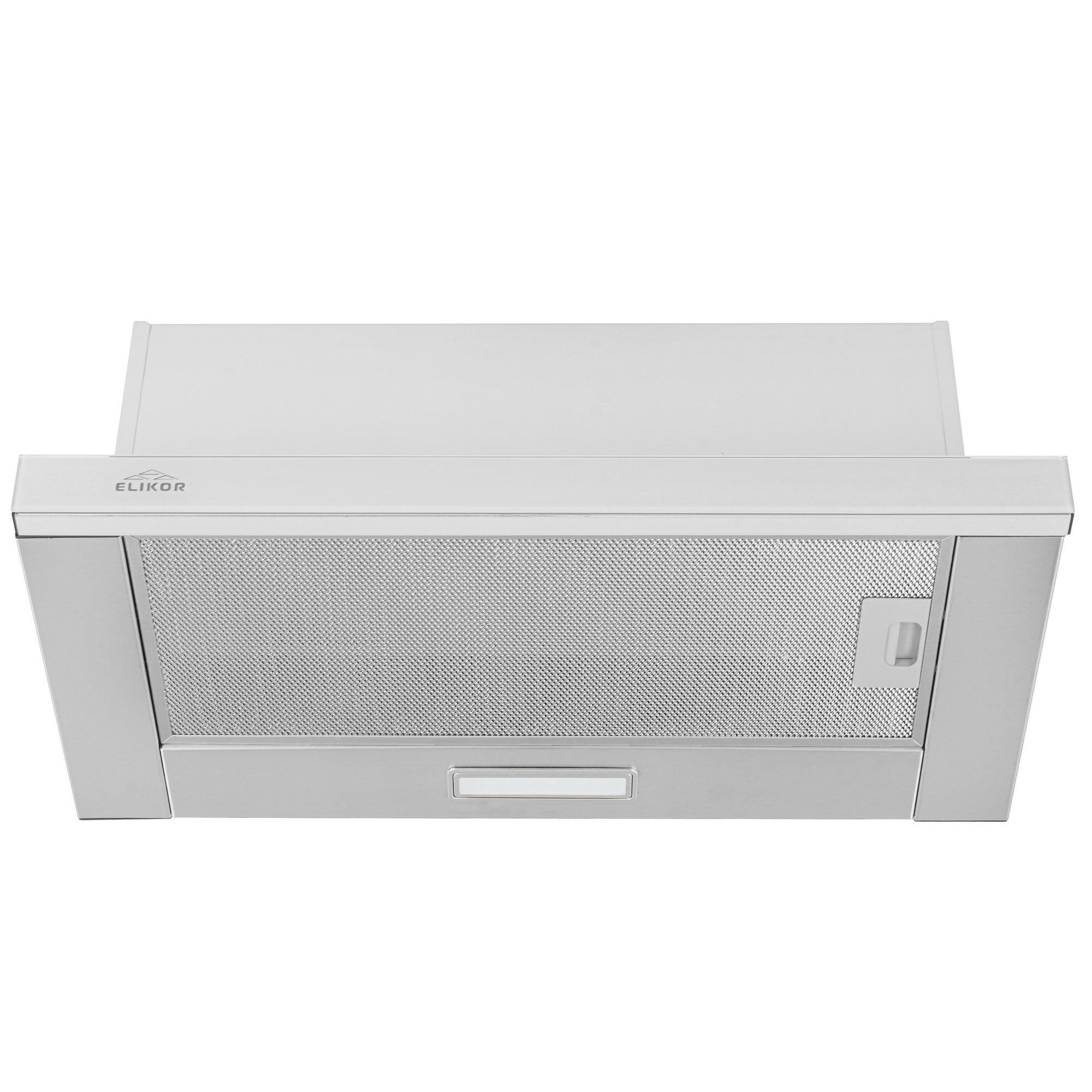 1183421 Вытяжка телескопическая ELIKOR Интегра Glass 60Н-400-В2Д серебристый/белый STDN-0125887 - Вид №1